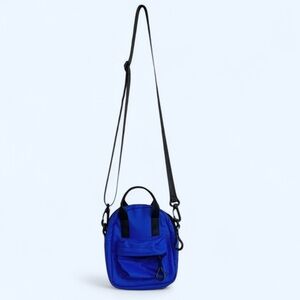 Forever 21  Blue and Black Messenger Crossbody Bag with Adjustable Strap